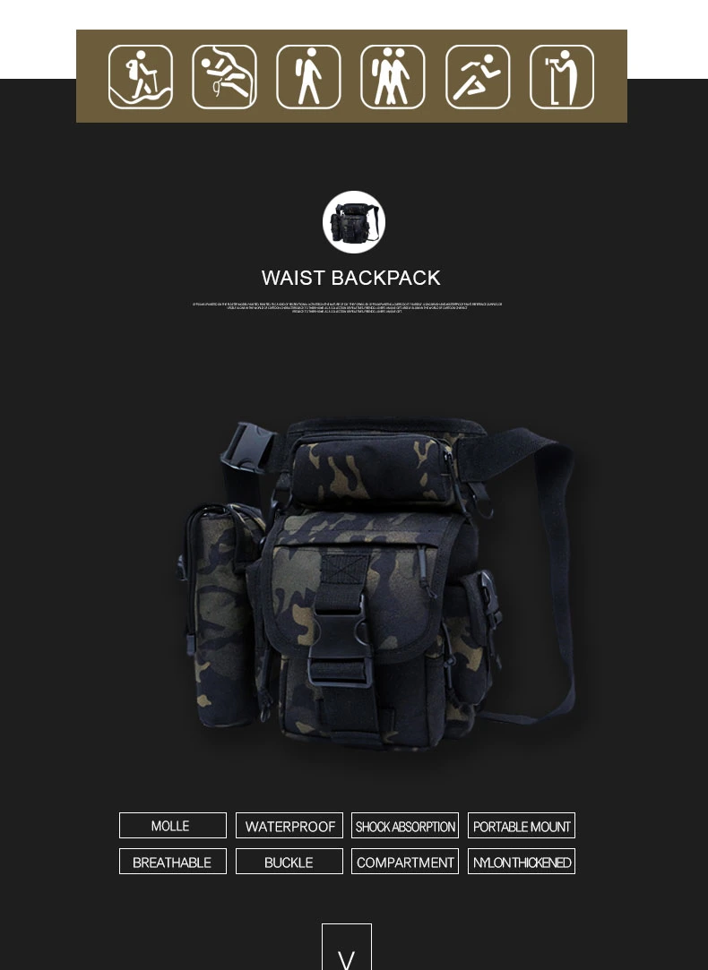 Durable Tactical Thigh and Leg Buckle Outdoor Bag