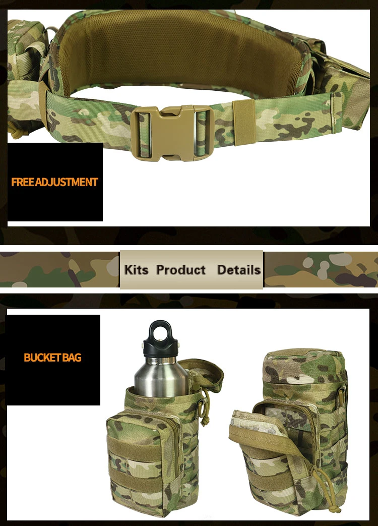 Artex 1000d Nylon Multicam Tactical Duty Waist Belt Molle Camo Gun Utility Battle Belt Padded Tactical Combat Belt