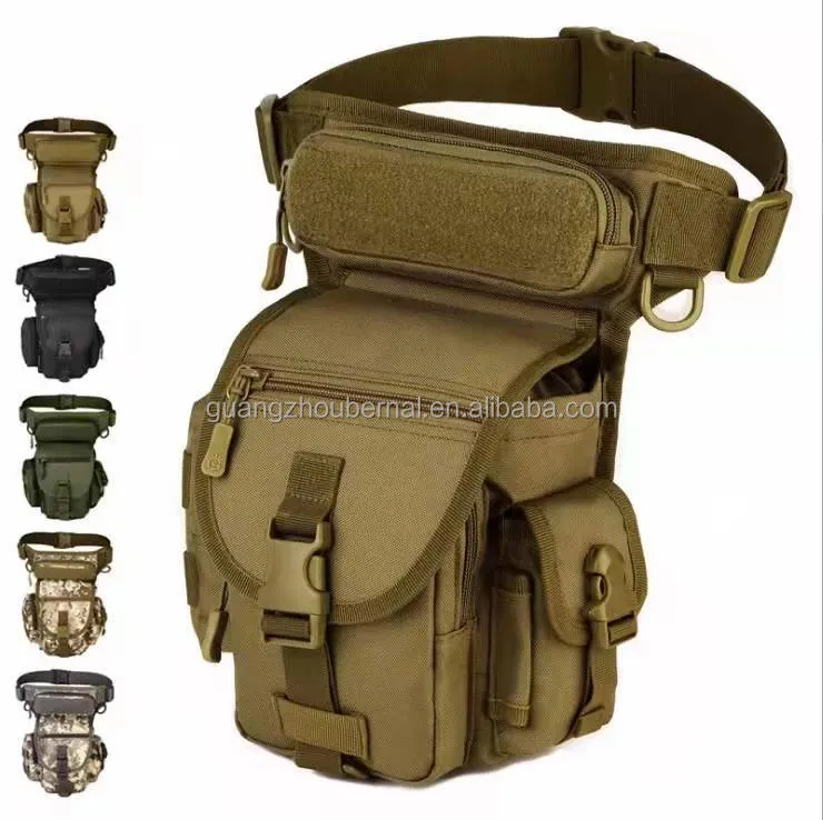 Waterproof Outdoors Camouflage Hunting Waist Belt Hip Motorcycle Tactical Thigh Leg Bag Waist Bag Leg Bag