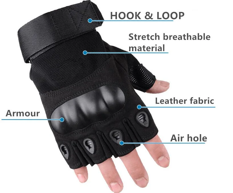 Protective Shock Resistant Winter Full Finger Army Military Tactical Gloves