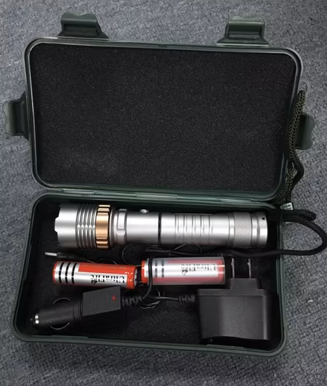 알루미늄 조명 손전등 확대 가능 충전식 4000LM CREE XML T6 LED 전술 손전등